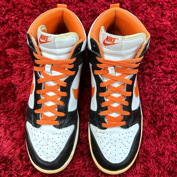 Nike ID Dunk High Orange Black White 316412-991 Men’s 10 Women’s 11.5 - Picture 3 of 6